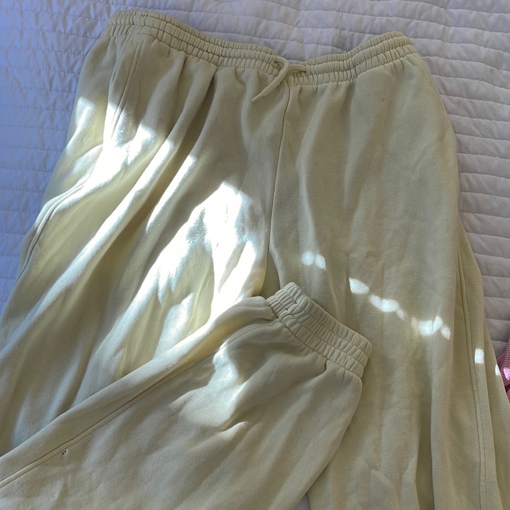 Yellow joggers from H&M size M